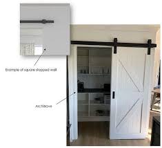 Snap chalk line across header/bottom chord of truss. How To Work Out The Right Size Sliding Barn Door For Your Doorway Parkwood Doors