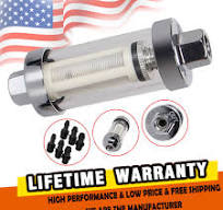 Universal Inline Fuel Filter Washable Reusable 1/4'' 5/16'' 3/8'' Petrol  Diesel