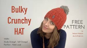 These free hat knitting patterns will keep your head warm and your style fresh. Fee Pattern Bulky Crunchy Hat With Studio Donegal Yarn