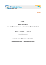 J'aimerais aujourd'hui viser une licence de la même spécialité par l'intermédiaire d'une action de vae. Sciences Du Langage