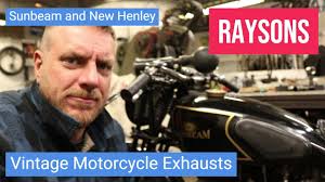 Inside a Vintage Motorcycle Exhaust Workshop, featuring a Sunbeam and New  Henley #motorcycle #bike