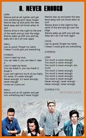 Never Enough Lyrics One Direction Lyrics One Direction Songs One Direction Lyrics