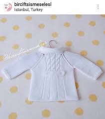 Beyaz Bebek Hirkasi Triko Bebek Elbise Modelleri Orgu