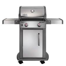 Weber Spirit S 210 2 Burner Propane Gas Grill In Stainless Steel With Built In Thermometer 46100001 The Home Depot Natural Gas Grill Best Gas Grills Gas Grill