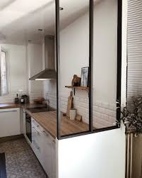 Ai Enfin Ma Verriere Pour La Petite Histoire Nous Avions Hesite A En Met Cuisine Ouverte Salle A Manger Decoration Interieure Cuisine Decoration Petit Balcon