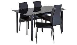 Sign up & shop now! Buy Argos Home Lido Glass Extending Table 4 Black Chairs Dining Table And Chair Sets Argos