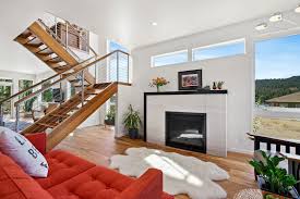 As you start browsing furniture, decorating and wall ideas for your room, think about the space's desired purpose and focus on a few staple items, such as a comfortable sofa and a coffee table, then choose the rest of the accent furniture and wall decor accordingly. 75 Beautiful Contemporary Living Room With A Standard Fireplace Pictures Ideas July 2021 Houzz