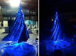 Iceberg Tree Christmas Display Fun Halter Formal Dress