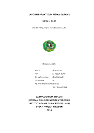 Elsa mintar sman 1 kabupaten tangerang. Doc Laporan Praktikum Fisika Dasar 2 Hukum Ohm Rosianah Sudin Academia Edu