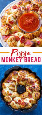 Pizza Monkey Bread Dinner Appetizers Pizza Monkey Bread Monkey Bread Birthday Dinner Recipes