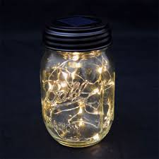 Fairy Lights Led Mason Jar Lid Solar Powered Mason Jar Fairy Lights Fairy Lights In A Jar Jar Lights