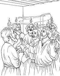 If your child loves interacting. The Day Of Pentecost Coloring Page Bible Coloring Pages Bible Coloring Bible Crafts