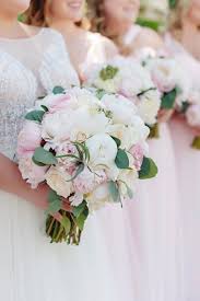 Wedding bouquet blush pink & silver grey bridal bouquet mixed with eucalyptus (large). Pale Pink Wedding Flowers Wedding Flowers