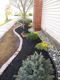 This can be an outside area. Landscaping Ideas With Mulch And Rocks In 2021 A Nest With A Yard