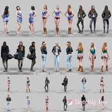 1196 Characters People 1 Sketchup Model Free Download Desain