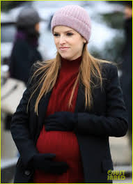 Anna Kendrick Cuddles Fake Baby Bump On Love Life Set Photo 4403822 Anna Kendrick Pictures Just Jared