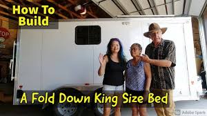 How much weight your vehicle can carry. Cargo Trailer Fold Down King Size Bed Youtube