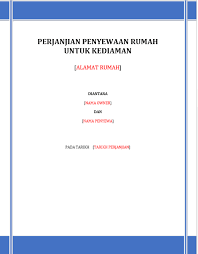 Menyatakan bahwa pihak kedua wajib melapor kepada pihak pertama jika ingin melakukan pembaharuan sewa rumah tersebut. Perjanjian Penyewaan Rumah Untuk Kediaman Anda Boleh Edit Sesuai Dengan Keadaan Semasa Penyewaan Rumah Nama