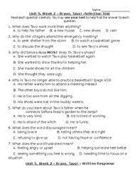 Why do we learn about fractions on a number line?a. Wonders Selection Test Grade 5 Worksheets Teaching Resources Tpt