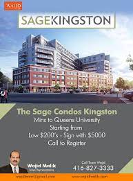 The Sage Condos Kingston Mins To Queens University Starting From Low 200 S Sign With 5000 For Registeration More I Queen S University Condo Real Estate