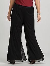 Plus Size Sheer Matte Palazzo Pants Tall Length Dressbarn Palazzo Pants Palazzo Pants Plus Size Plazzo Pants Outfit