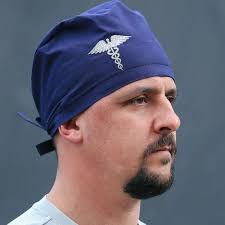 Anatomic Heart Euro Scrub Cap, Cardiac Nurse Hat, Ponytail Surgical Cap for  Women