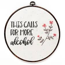 These are all original pieces designed by me, so please use them with. More Alcohol Cross Stitch Pattern Peacock Fig