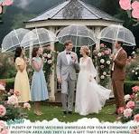 Amazon.com: 16 Pack Clear Bubble Wedding Umbrellas, High ...