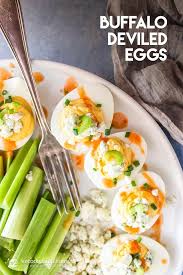 Buffalo Deviled Eggs Low Carb Keto Primal Vegetarian Buffalo Deviled Eggs Keto Recipes Dinner Appetizer Recipes