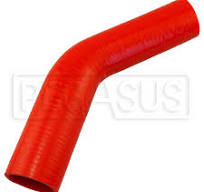 Red Silicone Hose, 1 3/4 x 1 1/2" 45 deg. Reducing Elbow ...
