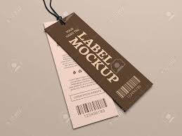 Visualize your design ideas easily with this mockup of glossy women's down jacket in a back view. Hang Tag Mockup For Cloth Branding 3d Illustration Mock Up Stock Photo Picture And Royalty Free Image Image 69889830