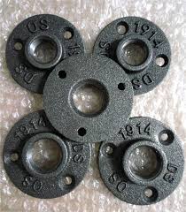 Ductile iron offers the design engineer a unique combination of a wide range of high strength, wear resistance. 10pcs 1 2 3 4 Black Decorative Malleable Iron Floor Wall Flange Malleable Cast Iron Pipe Fittings Bsp Threaded Hole Flanges Aliexpress