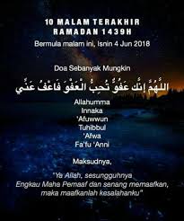 Hadits tersebut juga menunjukkan anjuran membangunkan keluarga yaitu para istri supaya. Doa 10 Malam Terakhir Ramadhan Doa Kutipan Pelajaran Hidup Kutipan Agama