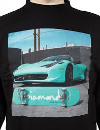 Browse the pictures and technical data sheets with all the details of the design. Diamond Supply Co Ferrari Crewneck Sweatshirt Black Clothing From Fat Buddha Store Uk
