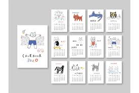Calendars 2020 Planners Calendar Layout Stationery Templates Calendar 2020