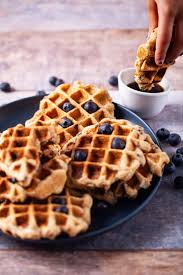The best oat flour waffles recipe that is naturally gluten free, dairy free, easy to make, high protein from almond flour and absolutely delicious! Healthy Sweet Oat Flour Waffles Gluten Free Dairy Free Mychefsapron