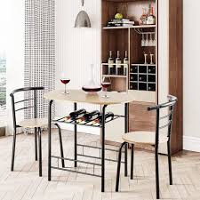 Choisissez donc des chaises de salle à manger adéquates. Table De Cuisine Avec 2 Chaises Pour Salle A Manger En Couleur Du Bois Dimension De La Table 80x53x75 Cm L X L X H Cadre En Acier Achat Vente Table
