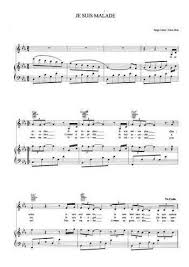 Je Suis Malade Partition Gratuite Partitions Gratuites Partitions De Chansons Partition Piano Gratuite