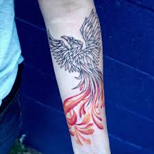 The professional tattooists at marion street tattoo are adept at creating tattoos in a wide range of styles to meet the aesthetic vision of clients. Electric Elaine On Instagram Phoenix Design Love Mixing Black With Color Phoenix Phoenixtattoo Ge Denver Tattoo Artists Geometric Tattoo Time Tattoos
