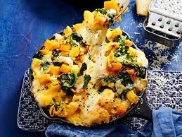 Uberbackene Kurbispasta Rezept Lecker Kurbis Pasta Rezepte Lebensmittel Essen