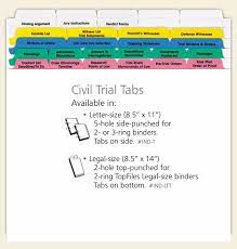 The article focuses on both the preparation of the notebook as a device. Civil Trial Index Tab Dividers Law School Prep Law School Life Law School