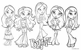 Free various types of educational resources for kids through bratz coloring pages for kids, free printable kids learning. Free Printable Bratz Coloring Pages For Kids