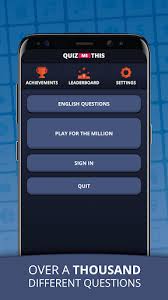 Interesting trivia question during that game. Quiz Me This Millionaire Trivia By Dovora Interactive Google Play United States Searchman App Data Information