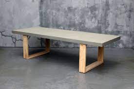 Pin On Stone Cast Dining Table With Hard Wooden U Shaped Legs