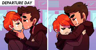 Artist Illustrates Her Long Distance Relationship Struggles And Joys Bored Panda