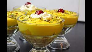 Mango Cream Dessert Urdu Hindi Recipe Cook With Faiza Desserts Cooking Recipes Mango Cream