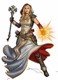 F Cleric Med Armor Cloak Staff Casting Female Characters Character Portraits Dungeons And Dragons Cleric