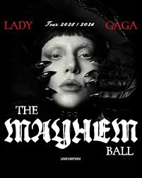TÁ CHEGANDO! 🖤 Lady Gaga volta a dar as caras e compartilha pôster da  aguardada “The Mayhem Ball Tour”. “UMA SEMANA”, escreveu a Mother Monster  nas redes sociais. A nova turnê da