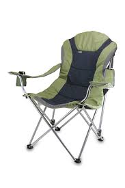 Picnic Time Sage Green Reclining Camp Chair Hautelook Camping Chairs Outdoor Chairs Folding Camping Chairs