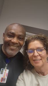 Spending time with two of my favorites. ..Roland and Mary Robinson